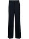 wide-leg wool trousers